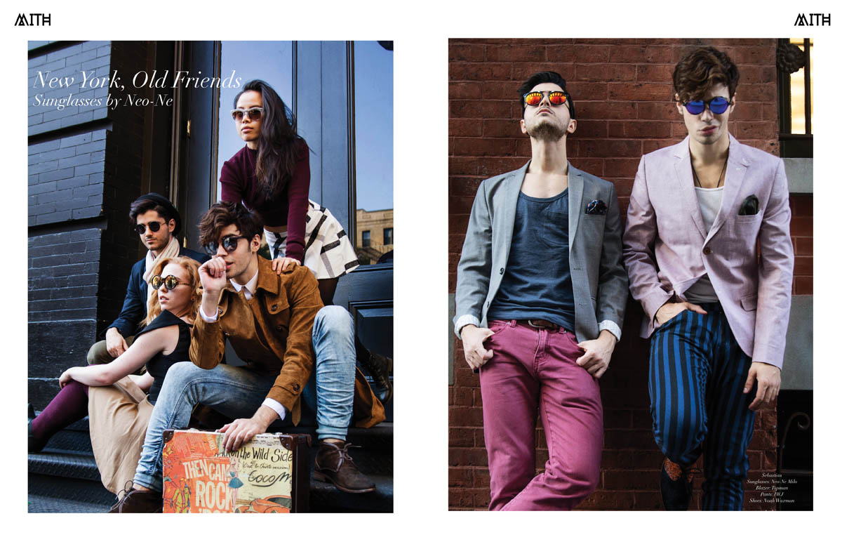Neo-Ne Eyewear "New York, Old Friends" :: Sebastian Quinn, Sakura Lin, Andrew Rappo, Brittany Rose Galdstone