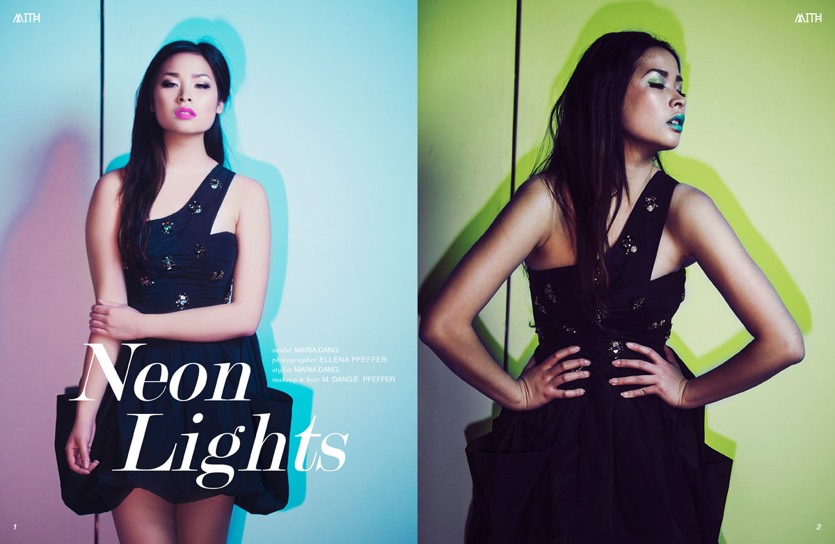 "Neon Lights" Fashion Editorial :: Maria Dang by Ellena Pfeffer