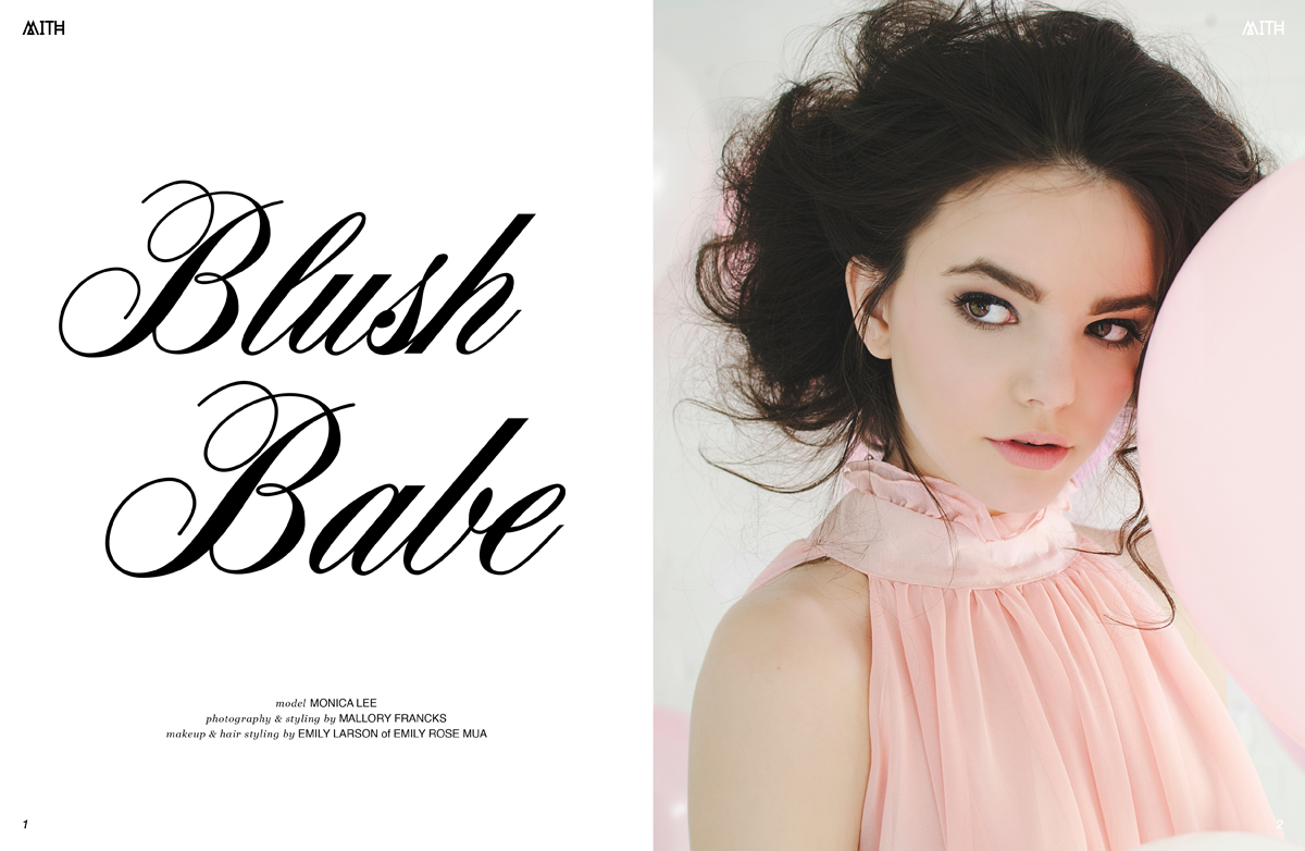 "Blush Babe" Valentine's Fashion Editorial :: Monica by Mallory Francks