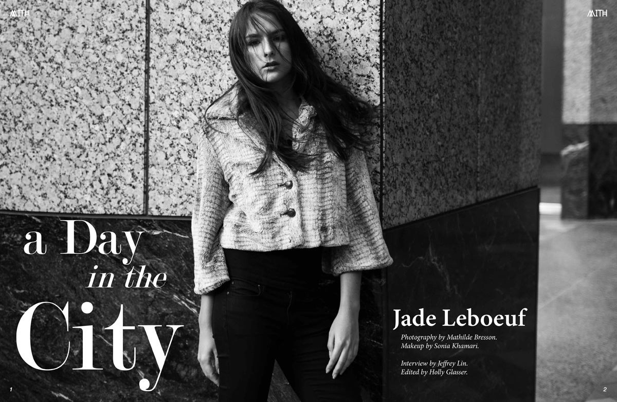 Jade Leboeuf "A Day in the City" Interview + Photoshoot by Mathilde Bresson