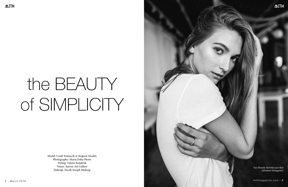 "The Beauty of Simplicity" :: Coral Tomascik @ Request Models by Maria Doka