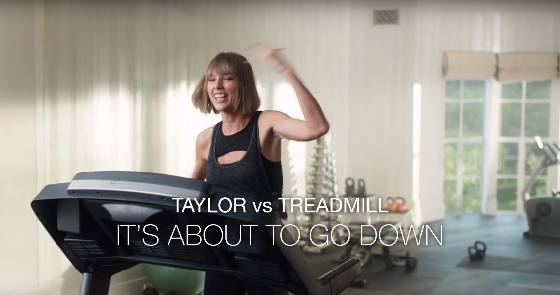 Taylor Swift Falls Off Treadmill In Apple Music S Taylor